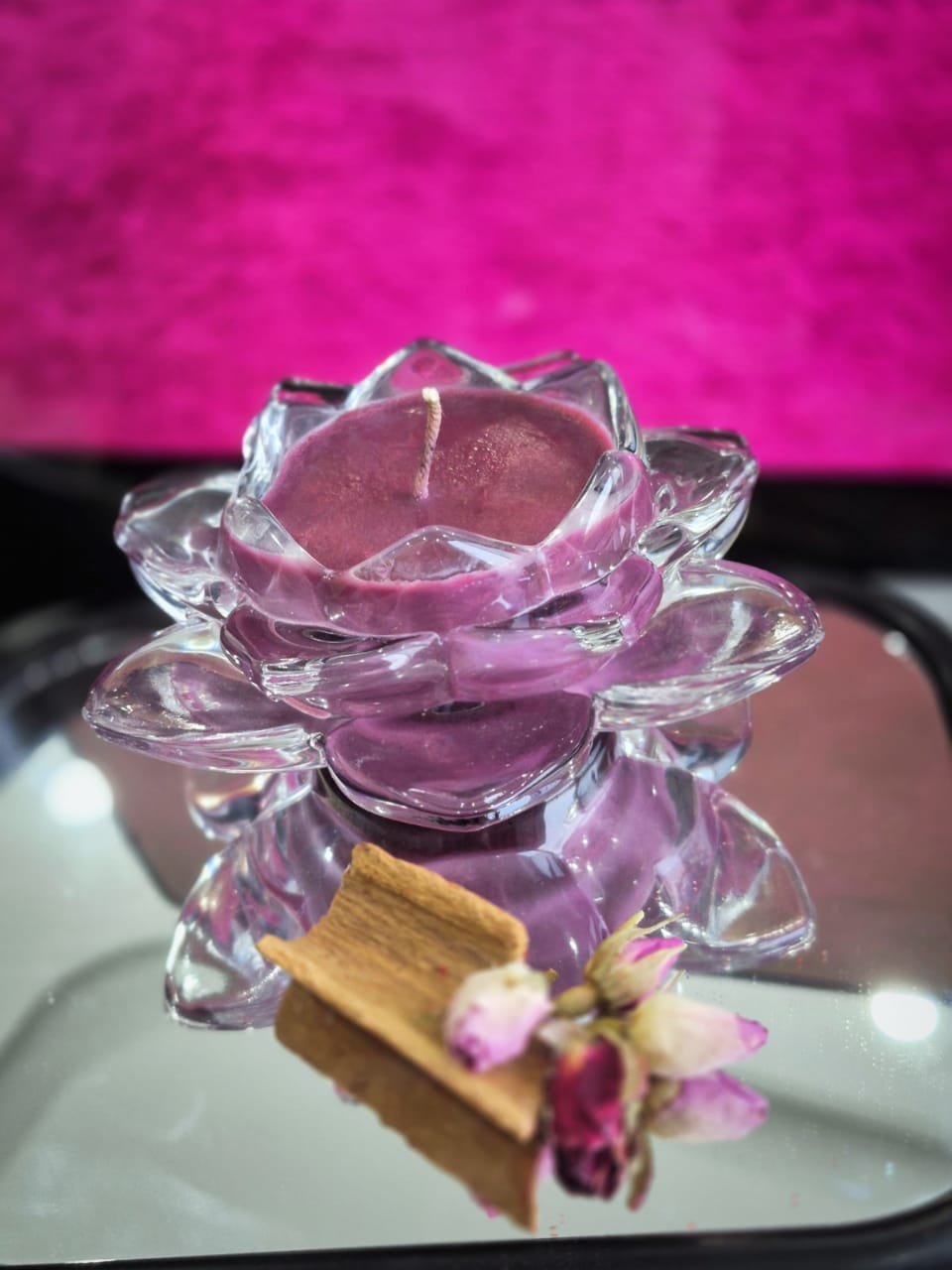 Sunflower Glow Series, Purple Candle